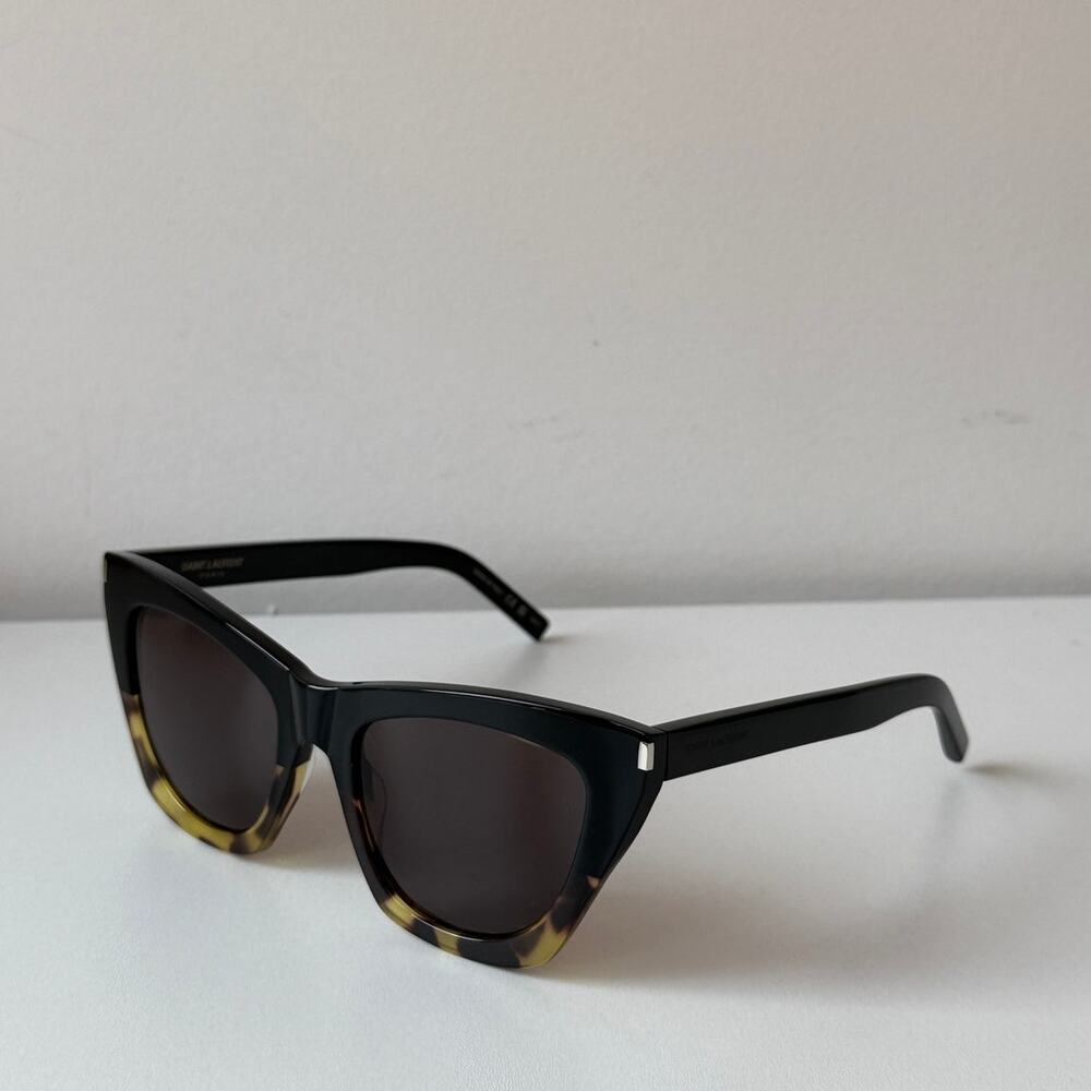 NEW Saint Laurent SL214 Kate Sunglasses in Black Havana - Picture 1 of 6